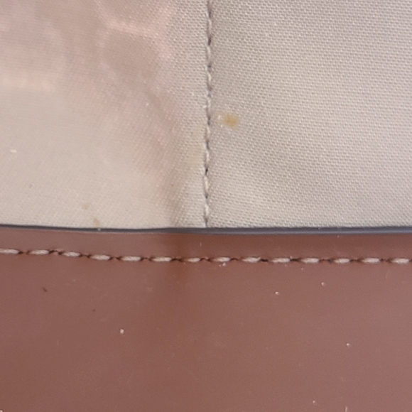 Tory Burch Gemini Link Canvas Tote Light Umber Gemini Link- New W/ Tag Flaws - Picture 7 of 15